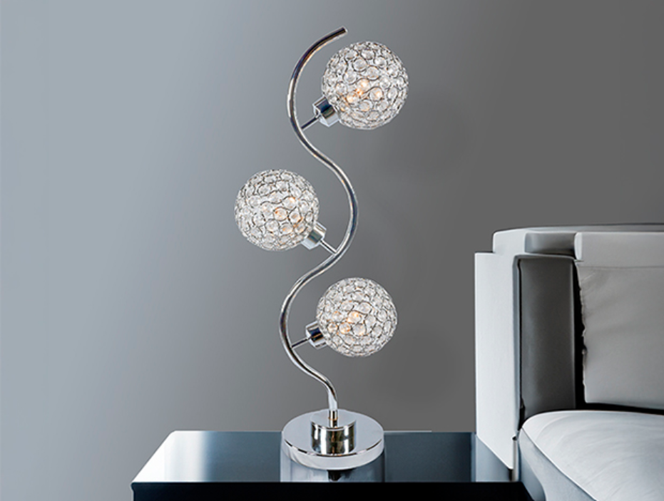 Crystal Globe Table Lamp