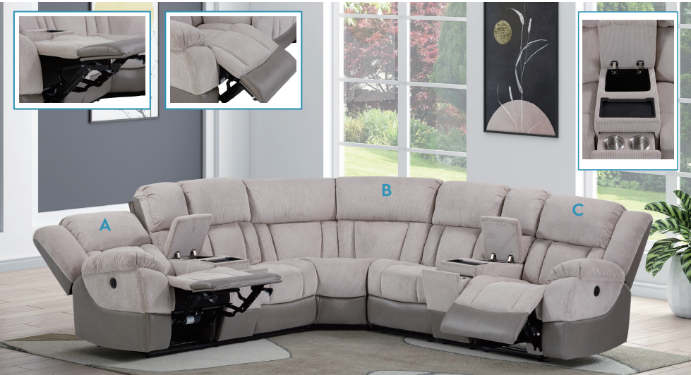 Yukon Power Reclining Sectional