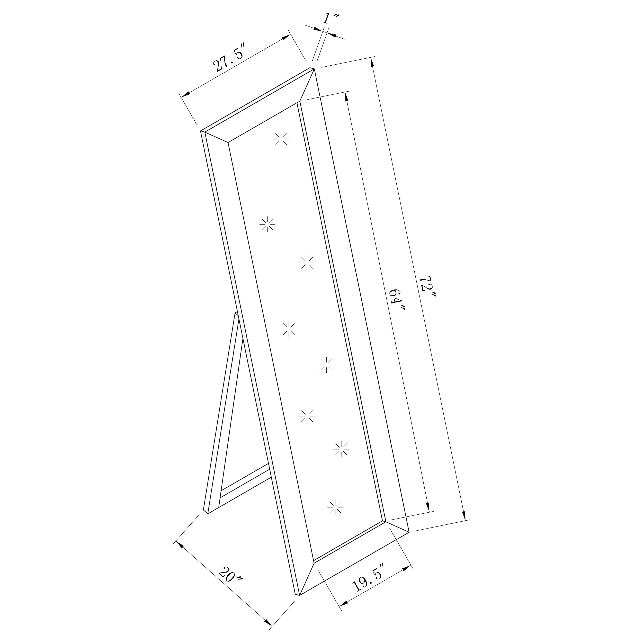 Toga Standing Mirror