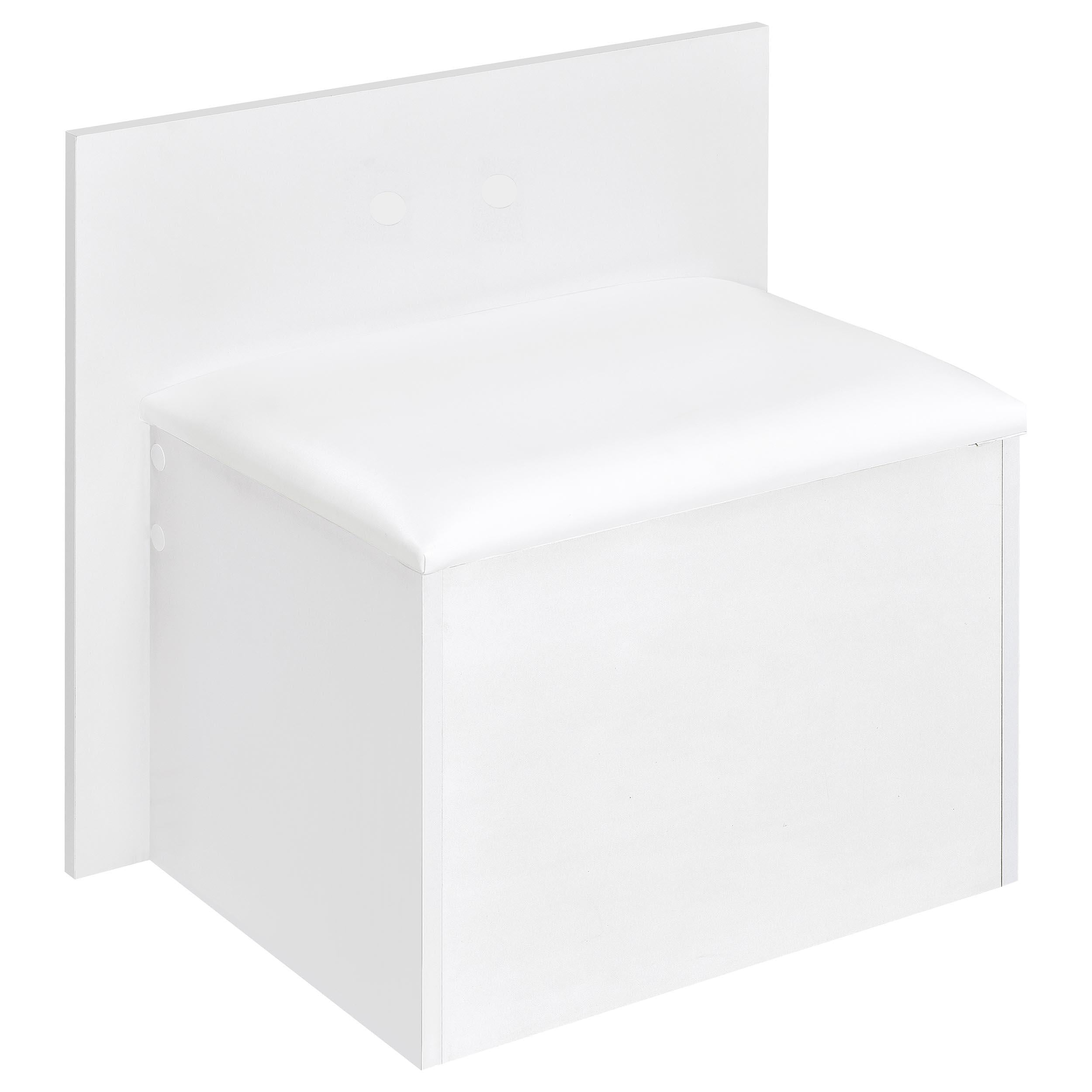 Flora 2-drawer Vanity Set with LED Mirror High Gloss