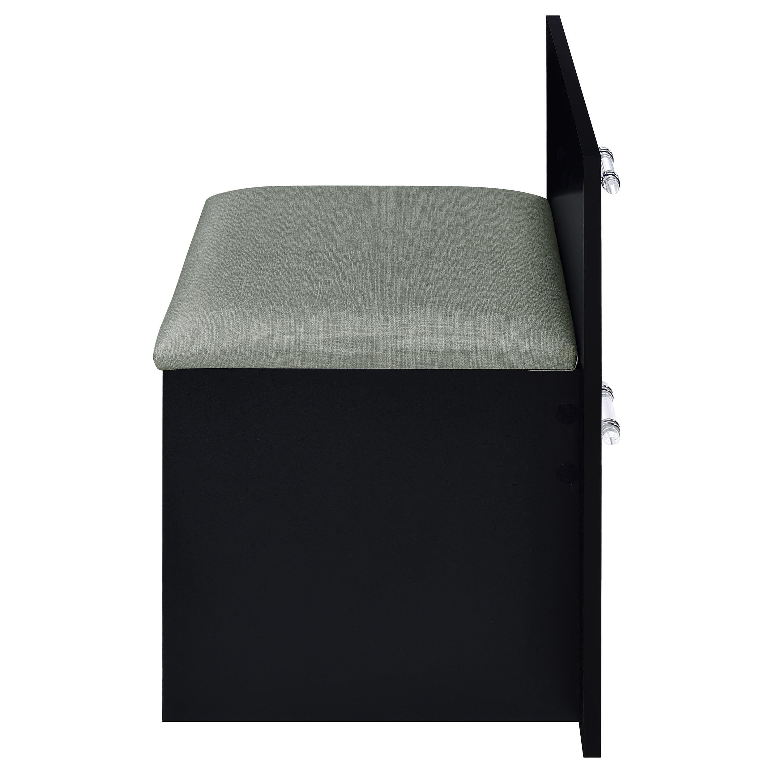 Flora 2-drawer Vanity Set with LED Mirror High Gloss