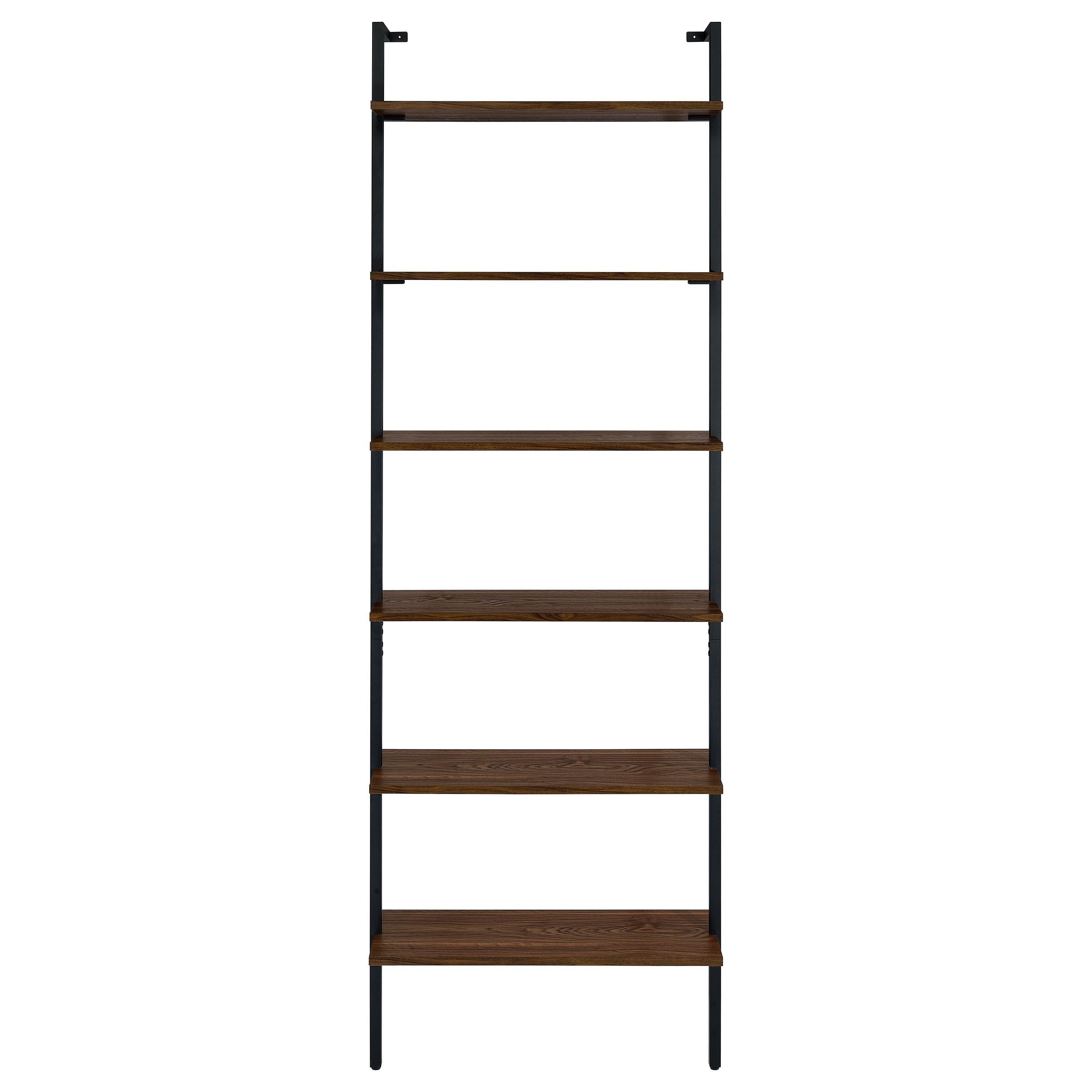 Owens 3-piece 96-inch Wall Mounted Bookshelf Set Walnut