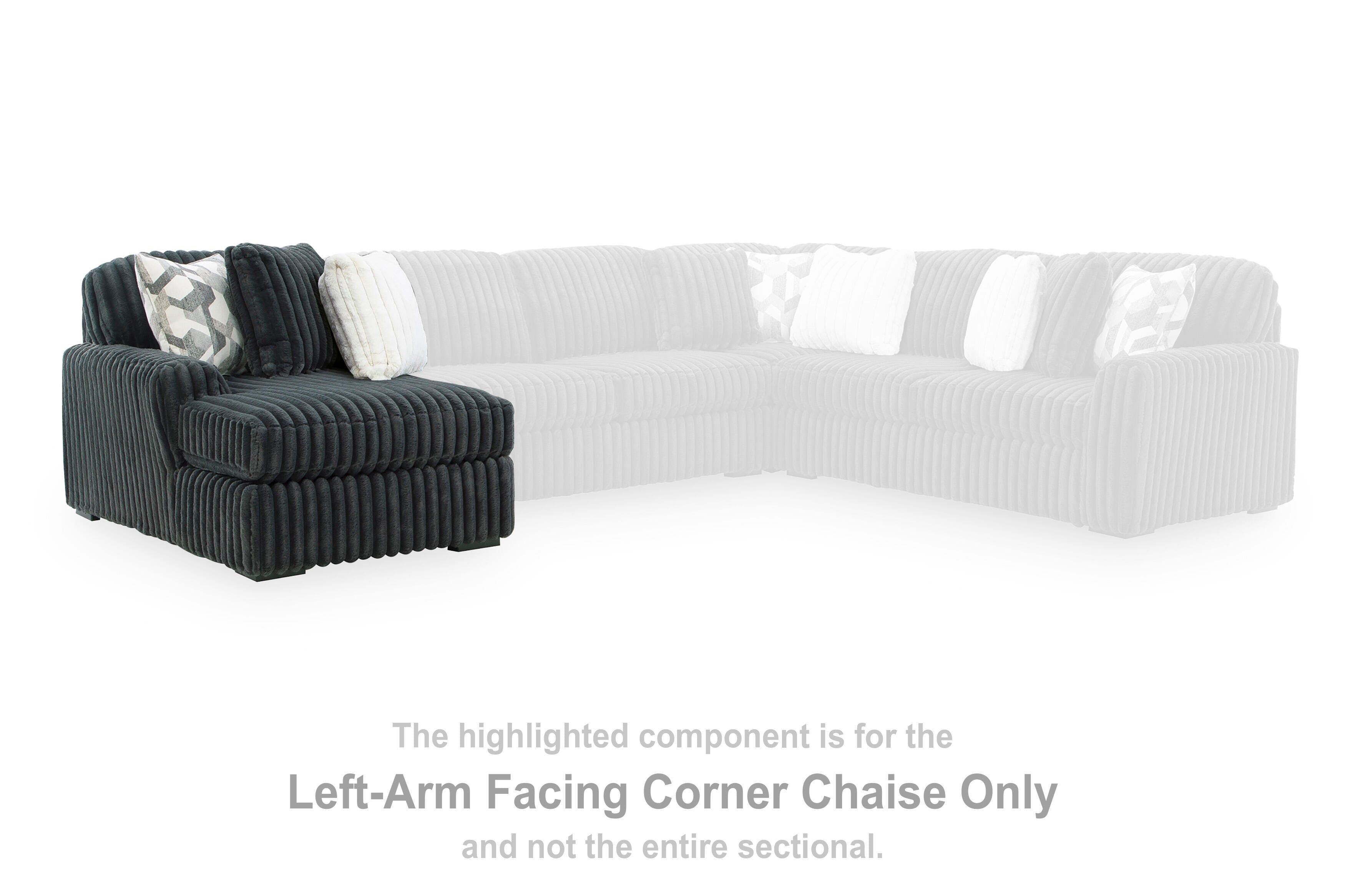 Midnight-Madness Sectional Sofa with Chaise