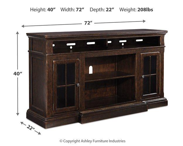 Roddinton 72" TV Stand with Electric Fireplace