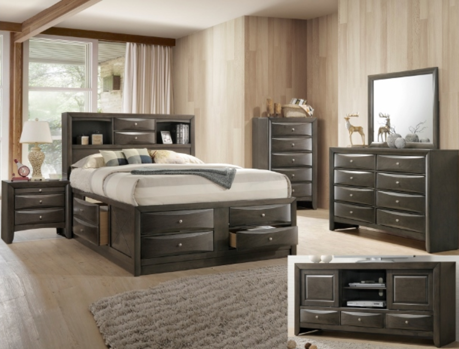 Emily Bedroom Set Gray