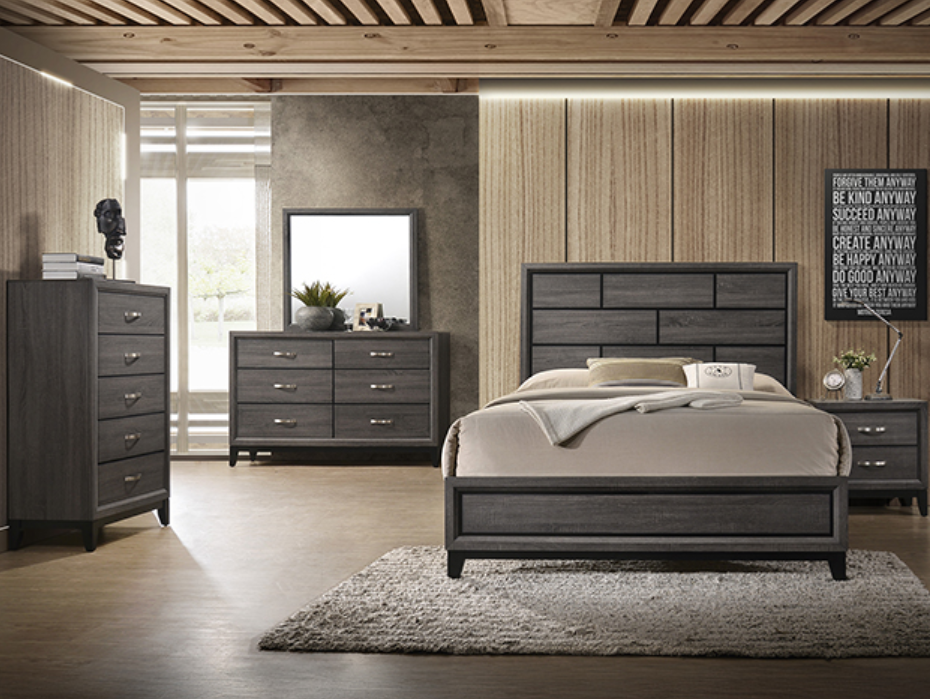 Akerson Gray Bedroom Set