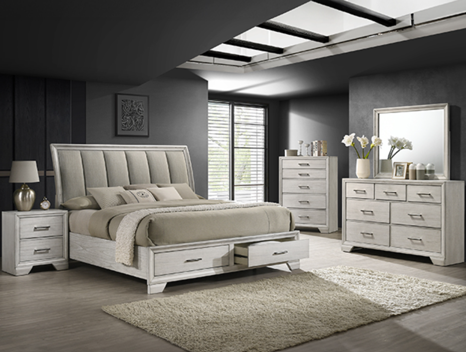 Jaymes White Mist Bedroom Set