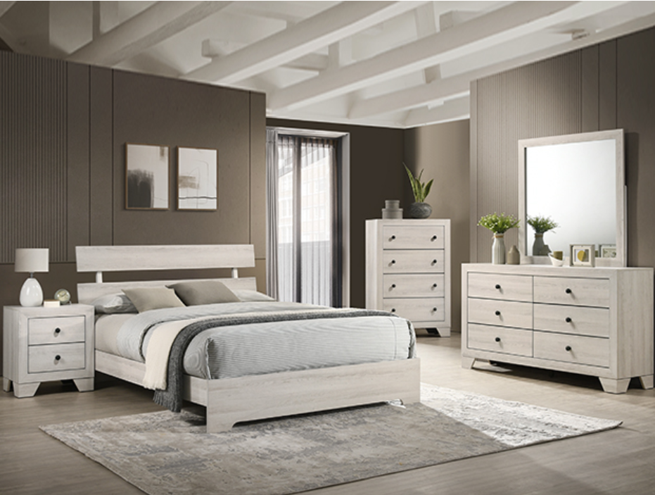 Atticus White Bedroom Set