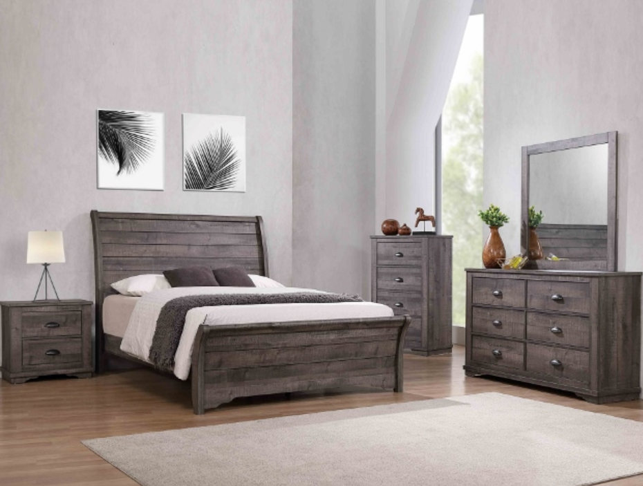 Coralee Gray Bedroom Set