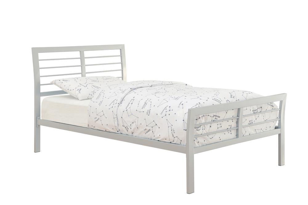 Cooper Full Metal Bed Silver