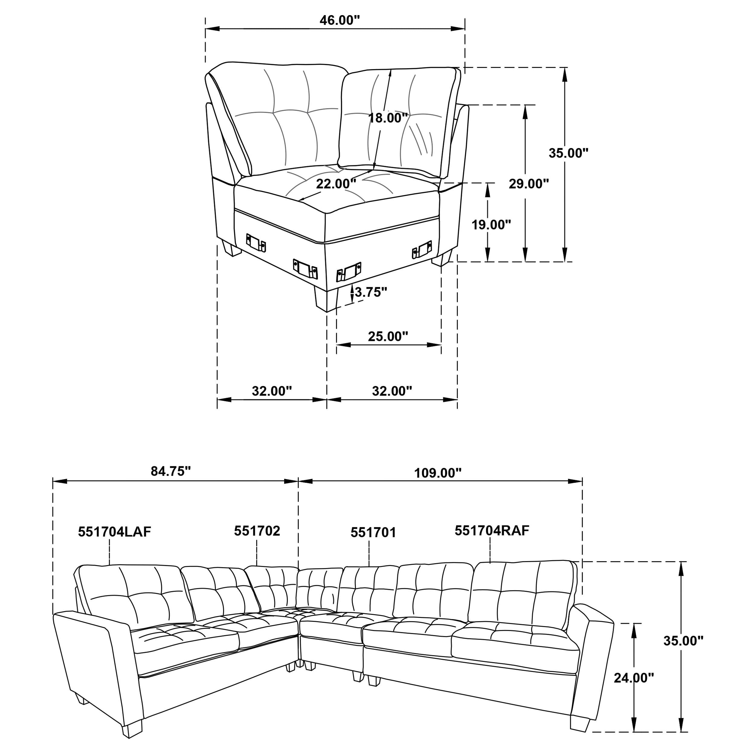 Georgina Modular Sectionals Chair