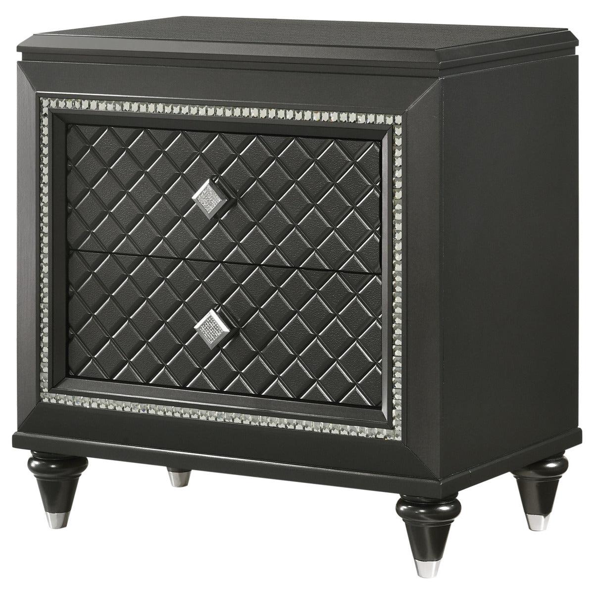 Crown Mark Giovani Nightstand in Dark Silver B7900-2 image