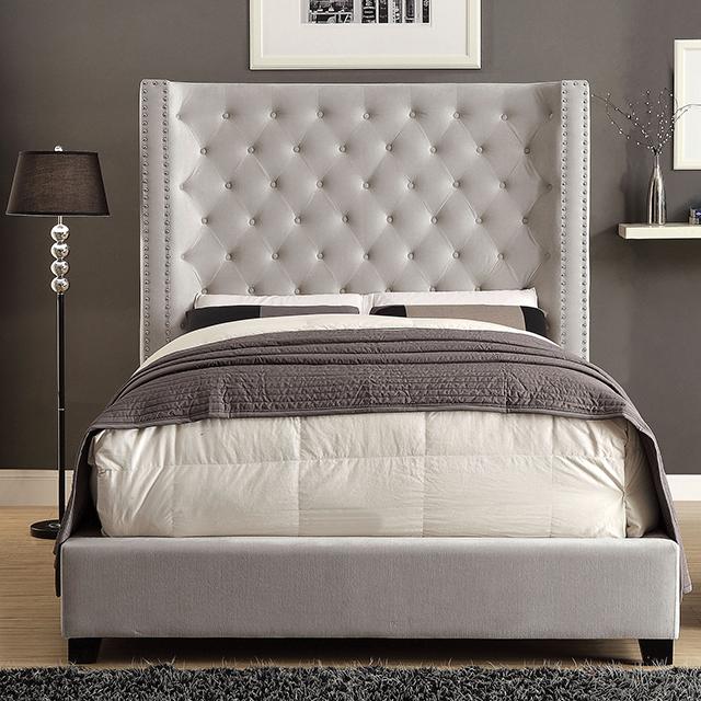 ROSABELLE Queen Bed, Ivory