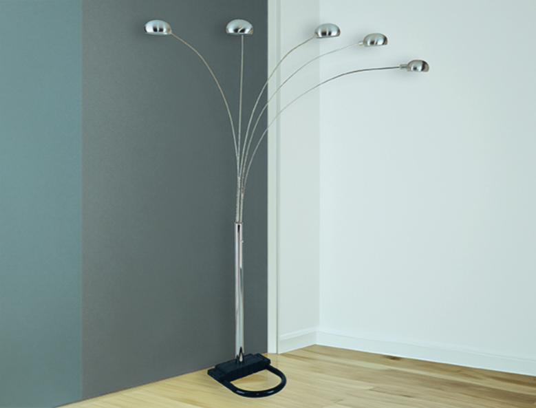 Peacock Shade Floor Lamp