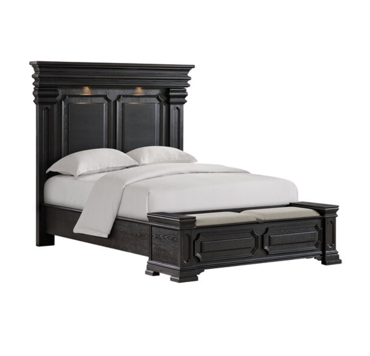 Kings Court Black Bedroom Set