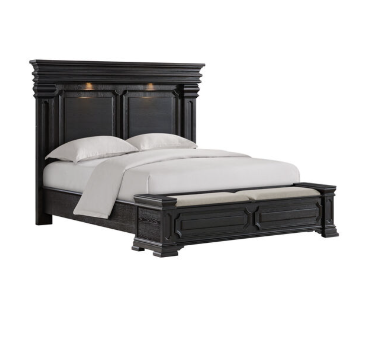 Kings Court Black Bedroom Set