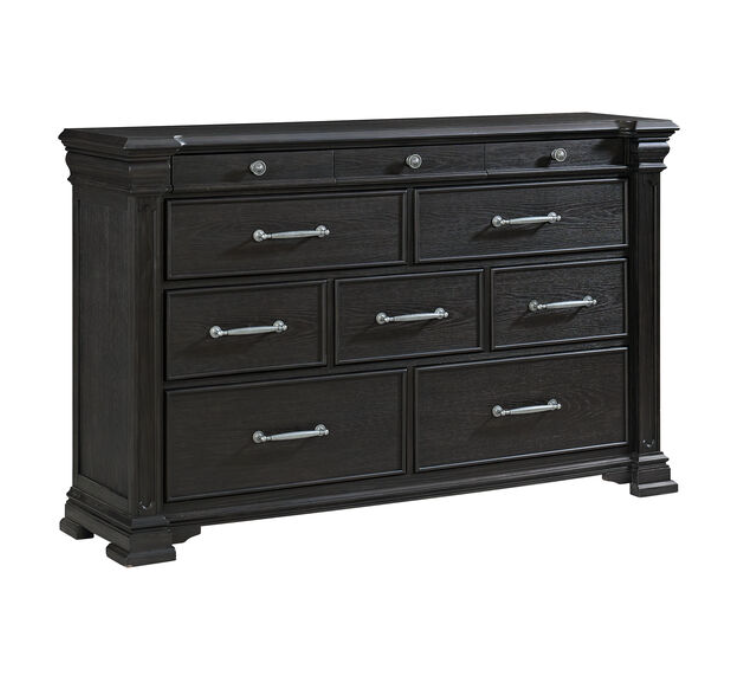 Kings Court Black Bedroom Set
