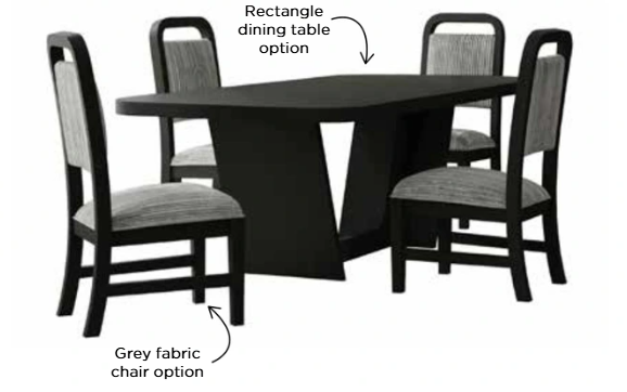Ridgemont Black Dining Set