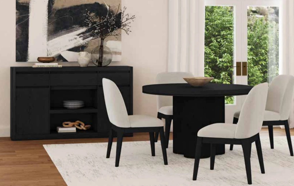 Rosalie Black Dining Set