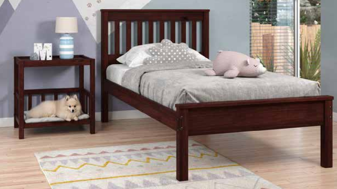 Contempo Bed Dark Cappuccino
