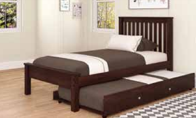 Contempo Bed Dark Cappuccino