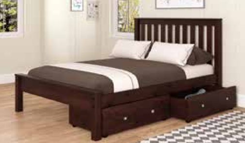 Contempo Bed Dark Cappuccino
