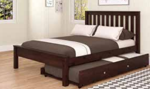 Contempo Bed Dark Cappuccino