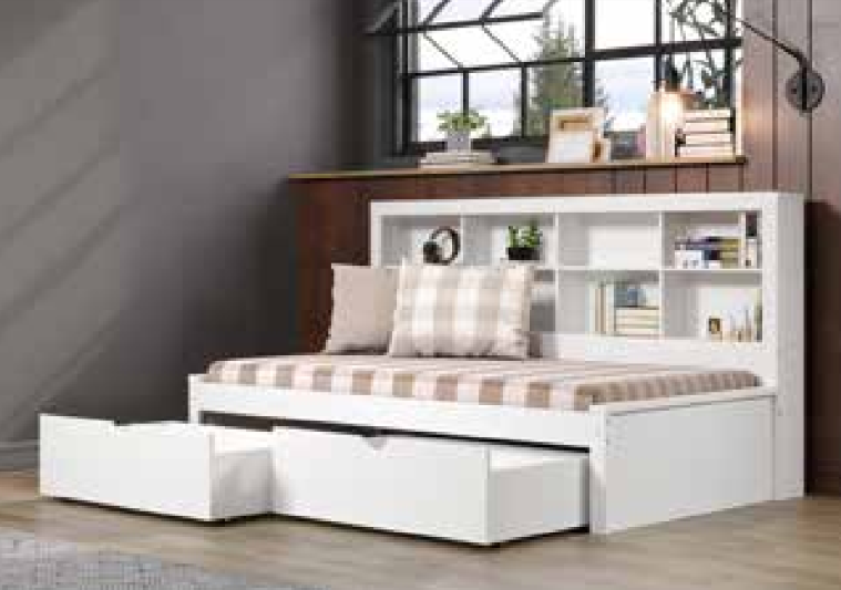 Bookcase Daybed White