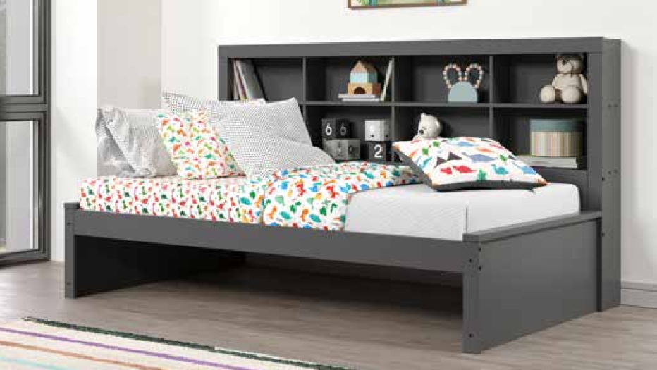 Bookcase Daybed Dark Grey