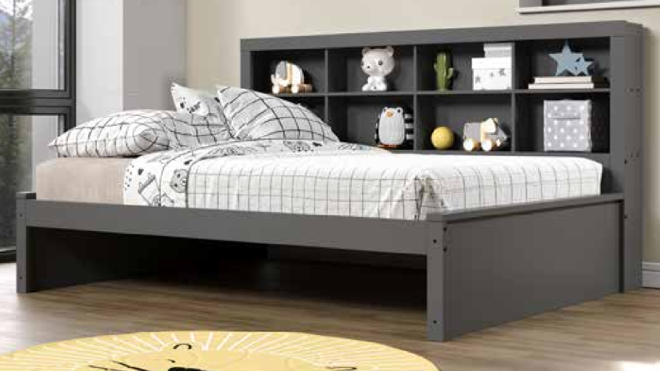 Bookcase Daybed Dark Grey