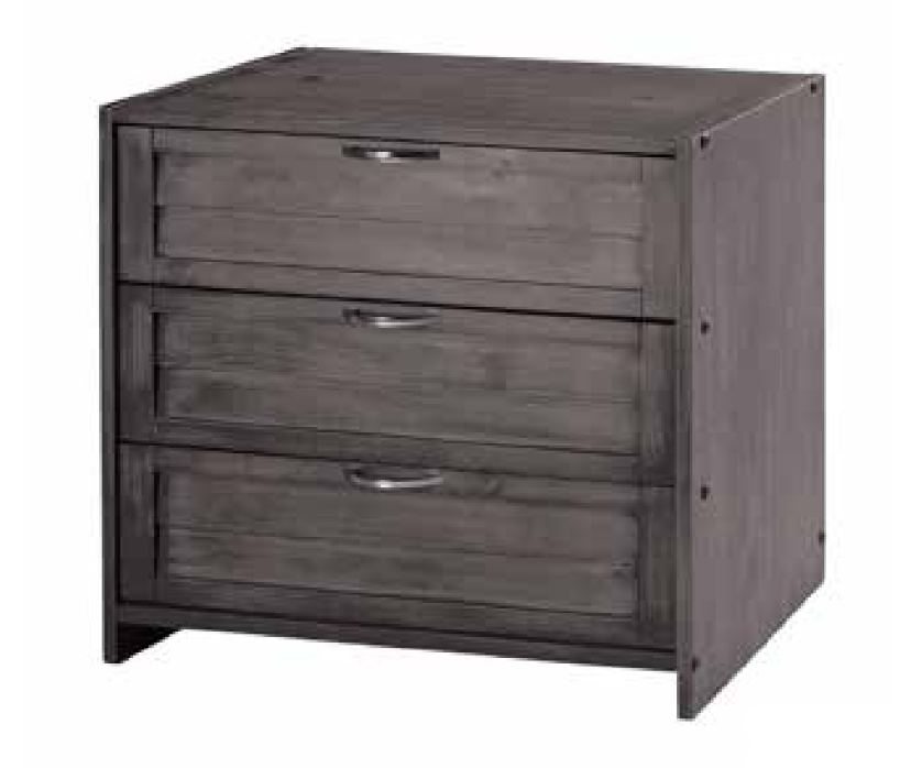 Louver 3 Drawer Chest