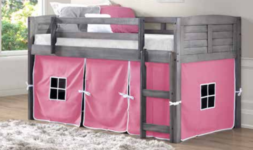 Louver Modular Low Loft Bed