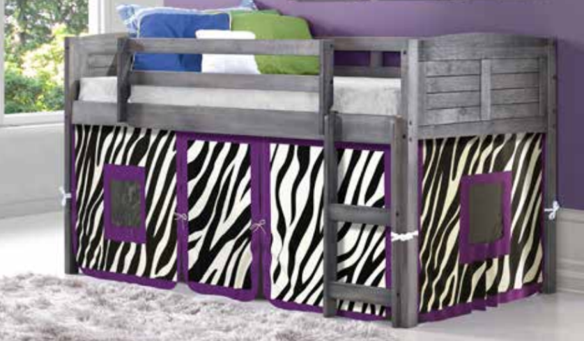 Louver Modular Low Loft Bed