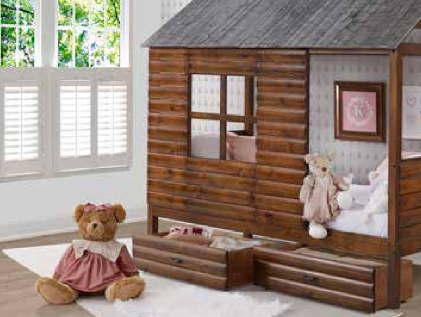 Log Cabin Bed