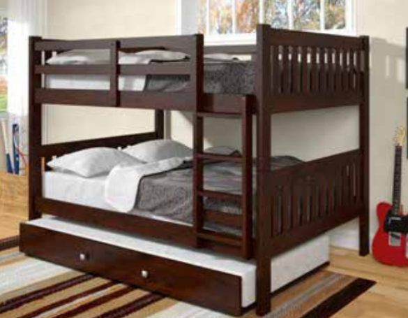 Dark Cappuccino Mission Bunk Bed