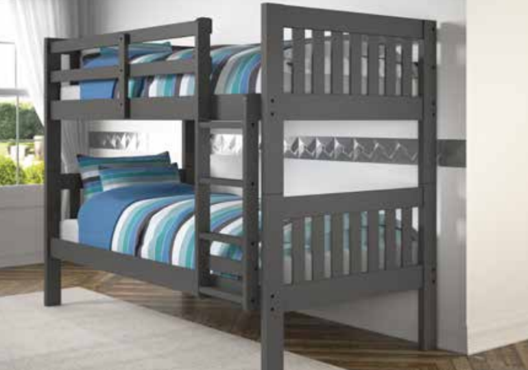 Dark Grey Mission Bunk Bed