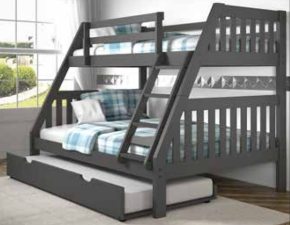 Dark Grey Mission Bunk Bed