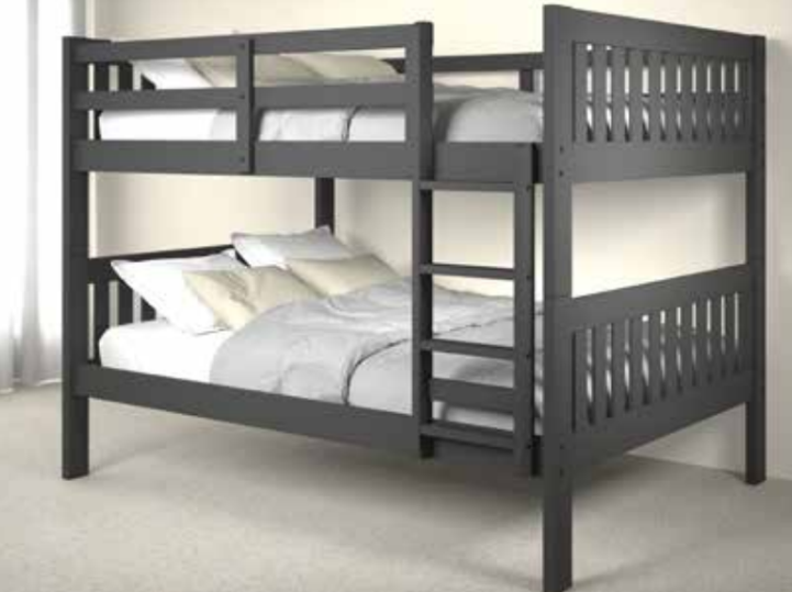 Dark Grey Mission Bunk Bed