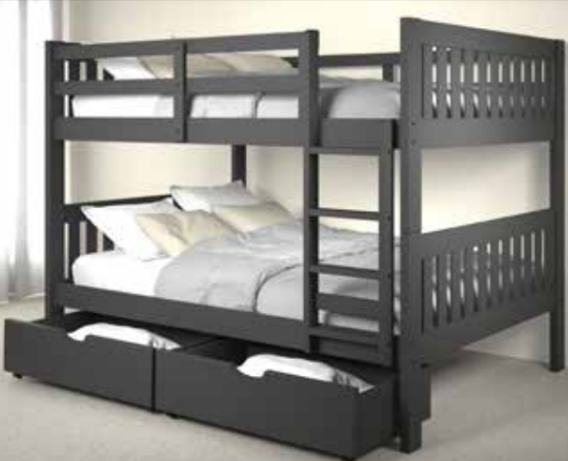 Dark Grey Mission Bunk Bed