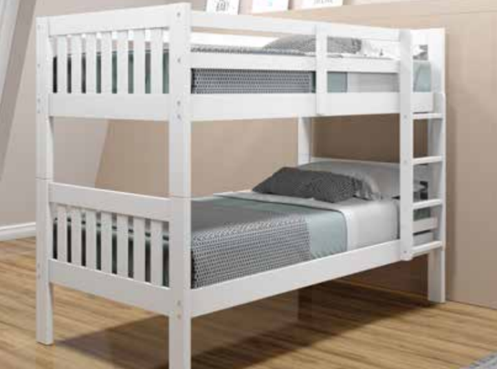 White Mission Bunk Bed