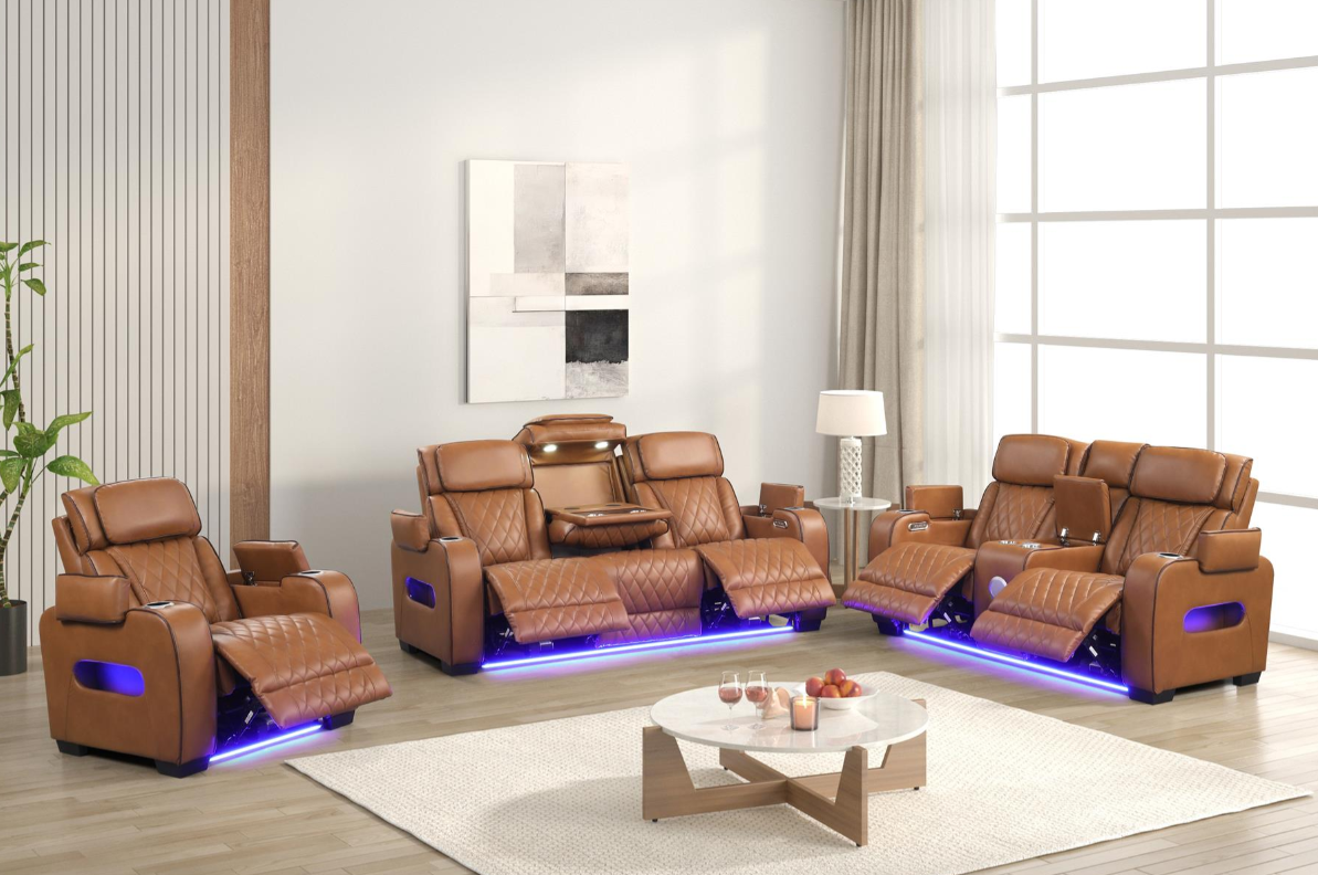 Titan Brown Reclining Set