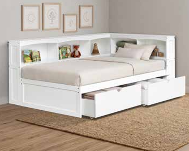 Bookcase Corner Bed