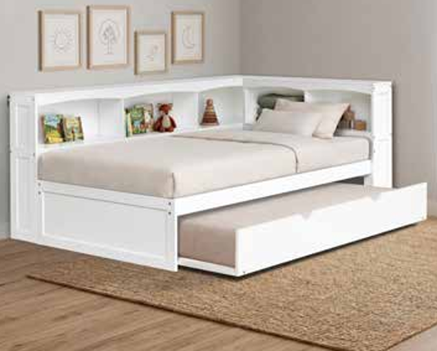 Bookcase Corner Bed