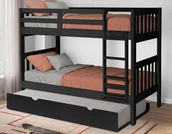 Black Mission Bunk Bed