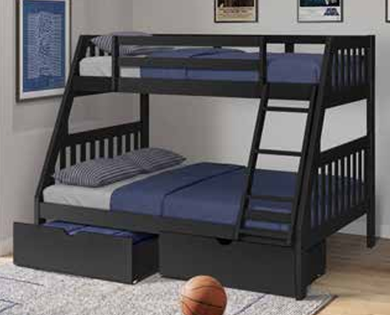 Black Mission Bunk Bed