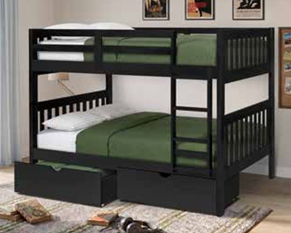 Black Mission Bunk Bed