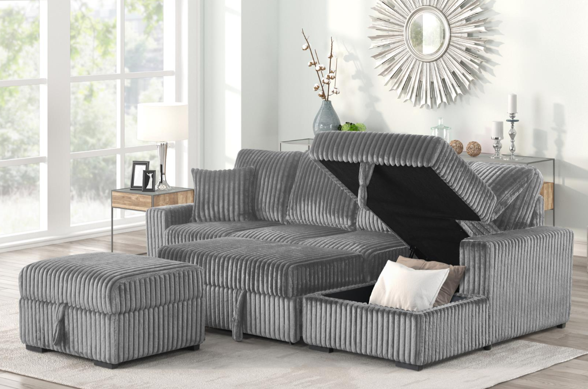 Cozy Sectional with Ottoman