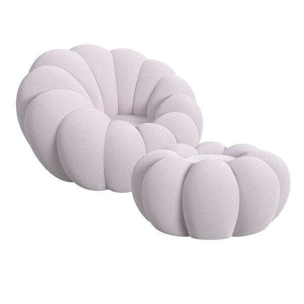 Bubble Chair and Ottoman