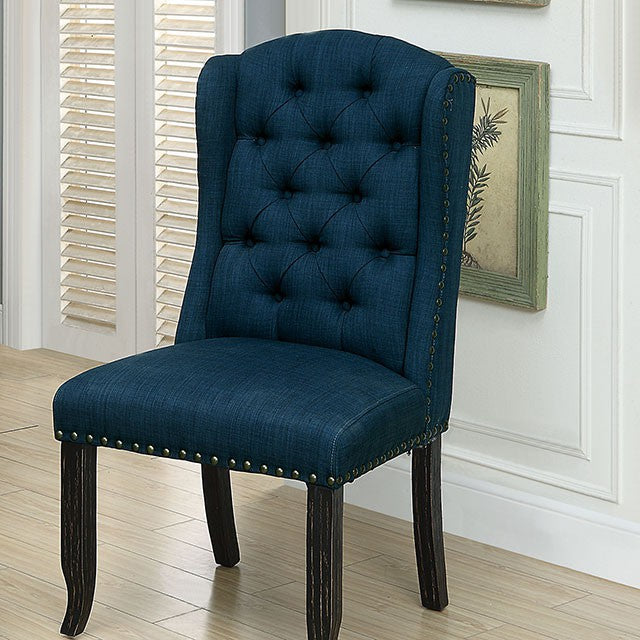 SANIA Antique Black Wingback Chair (2/CTN) image