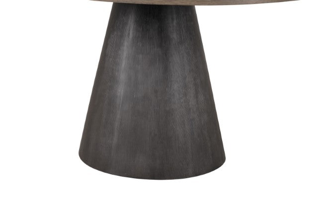 Broager 5 Pc Dining Table Set (Light Gray Swivel Chairs)